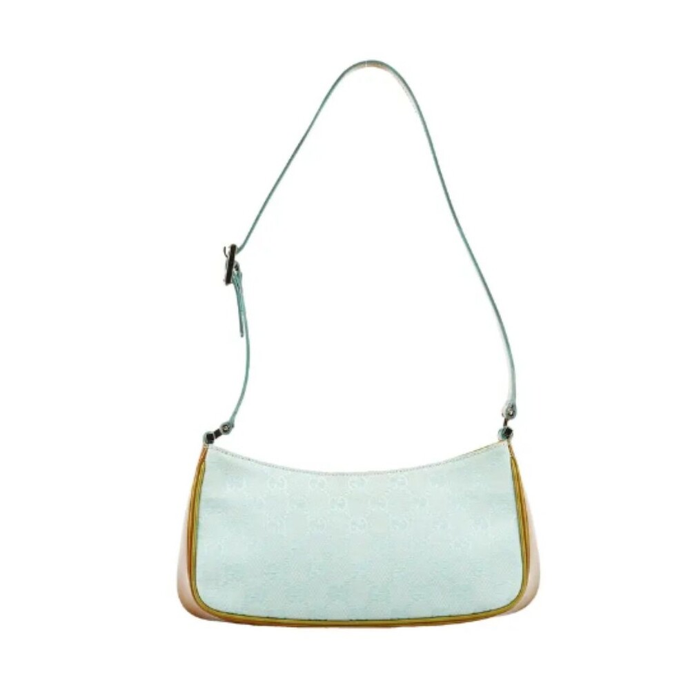 Gucci GG Jackie VTG patent leather shoulder bag light blue chartreuse Tom Ford